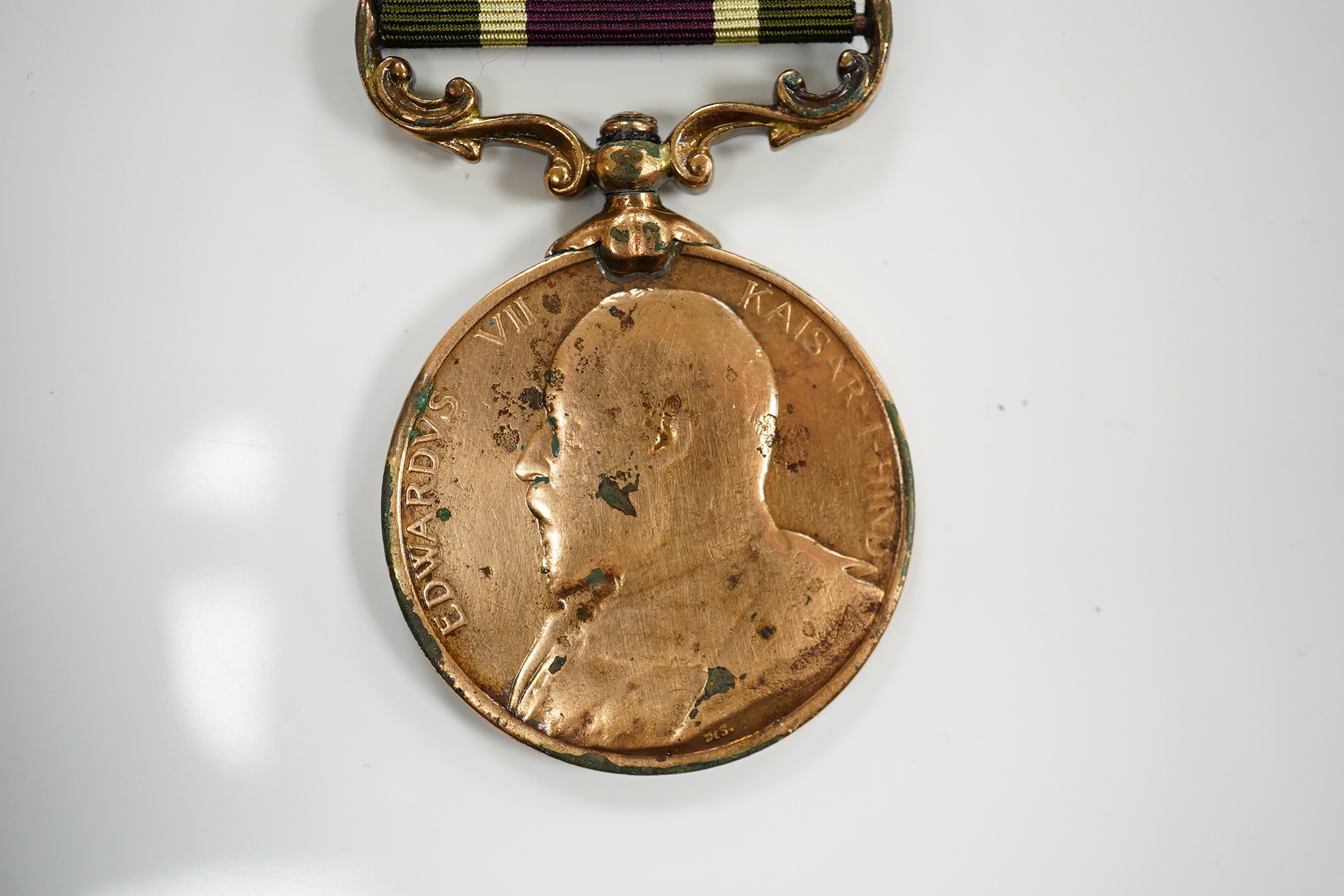 A Tibet Medal, 1905, bronze with Gyantse clasp to Servant Abdul Ghafur 27 (Bengal) Indian Mountain Bty